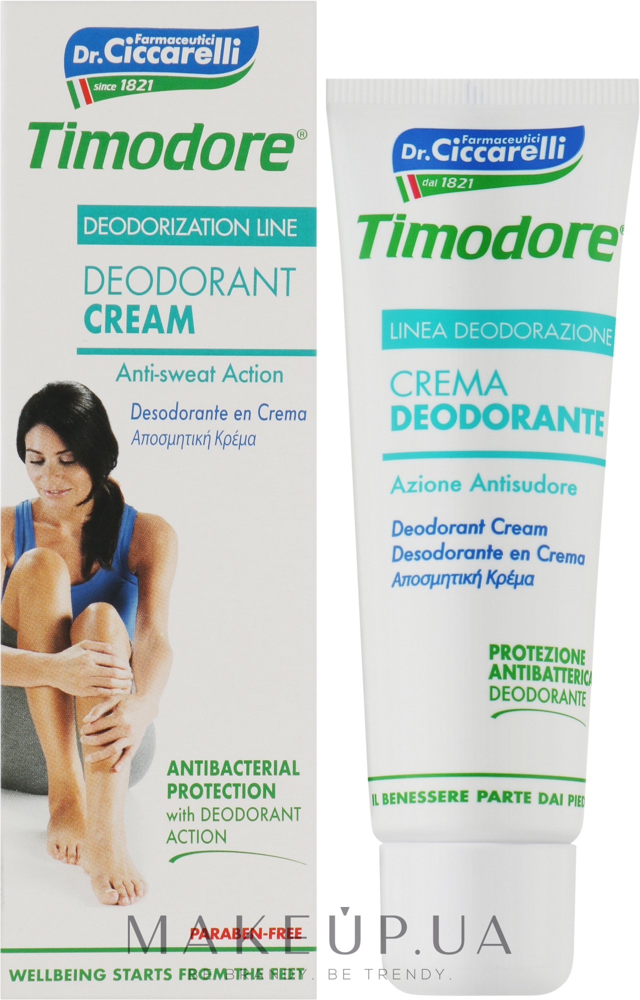 Крем-дезодорант для ніг - Timodore Deodorant Cream — фото 50ml