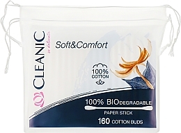 Духи, Парфюмерия, косметика Ватные палочки "Soft & Comfort", 160 шт - Cleanic 