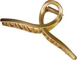 Заколка "Краб", большая металлическая, золотистая - Lolita Accessories  — фото N1