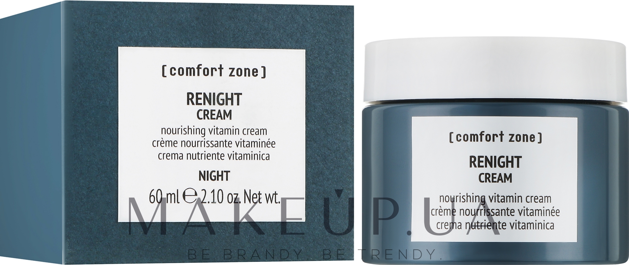 Нічний живильний вітамінний крем для обличчя - Comfort Zone Renight Cream — фото 60ml