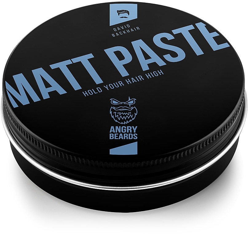 Матовая паста для бороды - Angry Beards David Backhair Matt Paste — фото N1