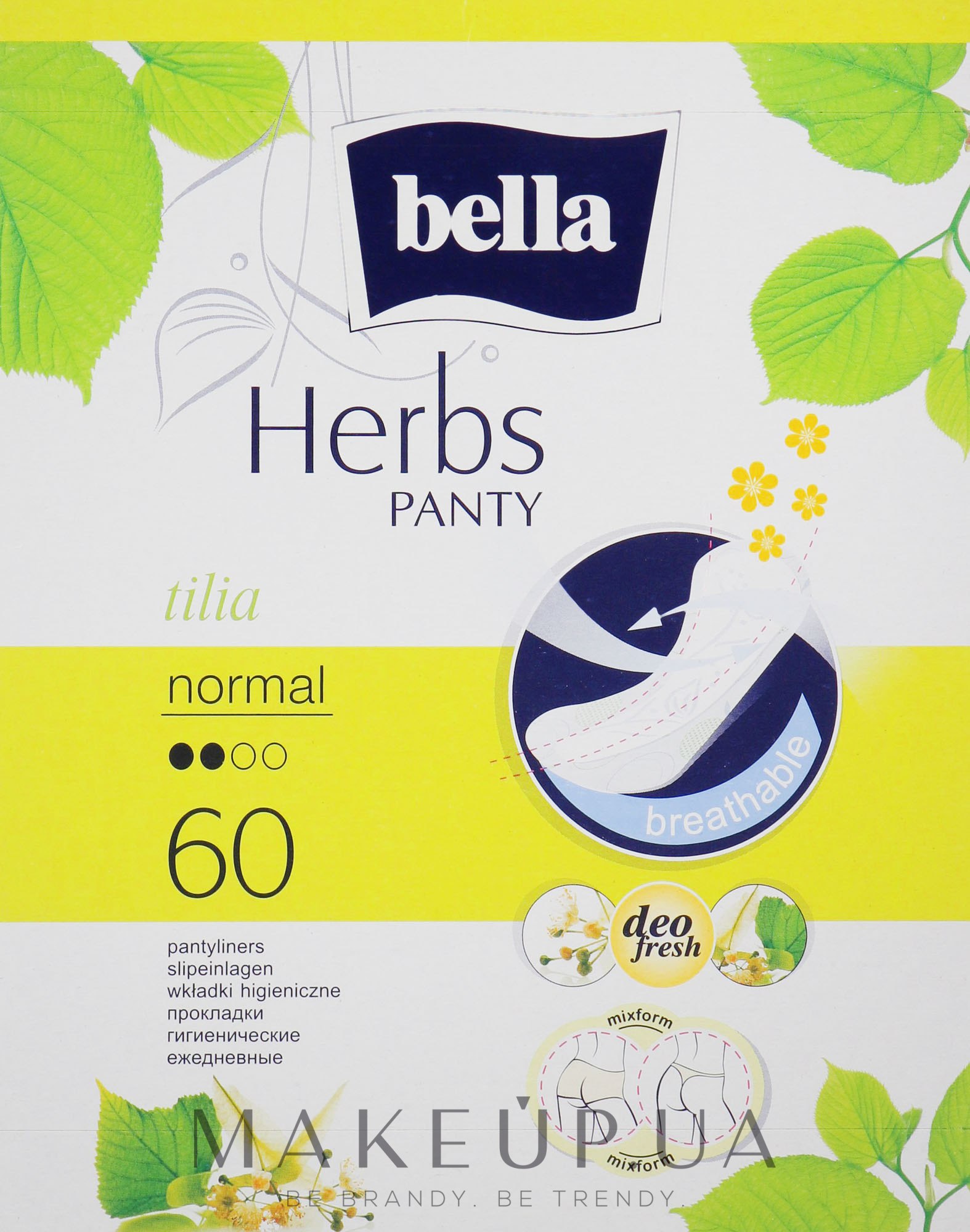 Прокладки Panty Herbs Tilia, 60шт - Bella — фото 60шт