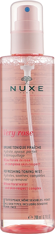 Освежающий и тонизирующий спрей для лица - Nuxe Very Rose Refreshing Toning Mist