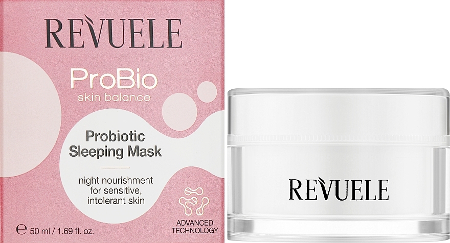 Маска для обличчя з пробіотиками - Revuele Probio Skin Balance Probiotic Sleeping Mask — фото N2
