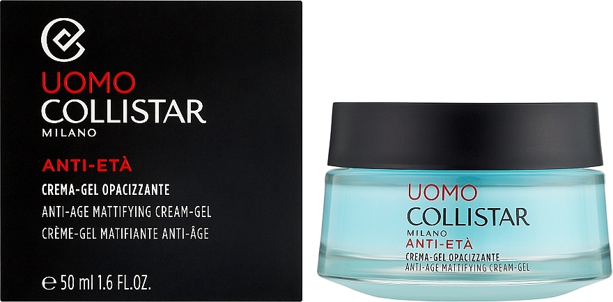 Матирующий антивозрастной крем для лица - Collistar Uomo Anti-Age Mattifying Cream-Gel — фото N2