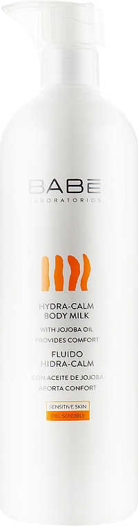 Зволожувальне молочко для тіла з олією жожоба "Миттєвий комфорт" - Babe Laboratorios Hydra-Calm Body Milk — фото N1
