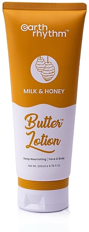 Лосьйон для тіла "Молоко й мед" - Earth Rhythm Milk & Honey Butter Lotion — фото N1