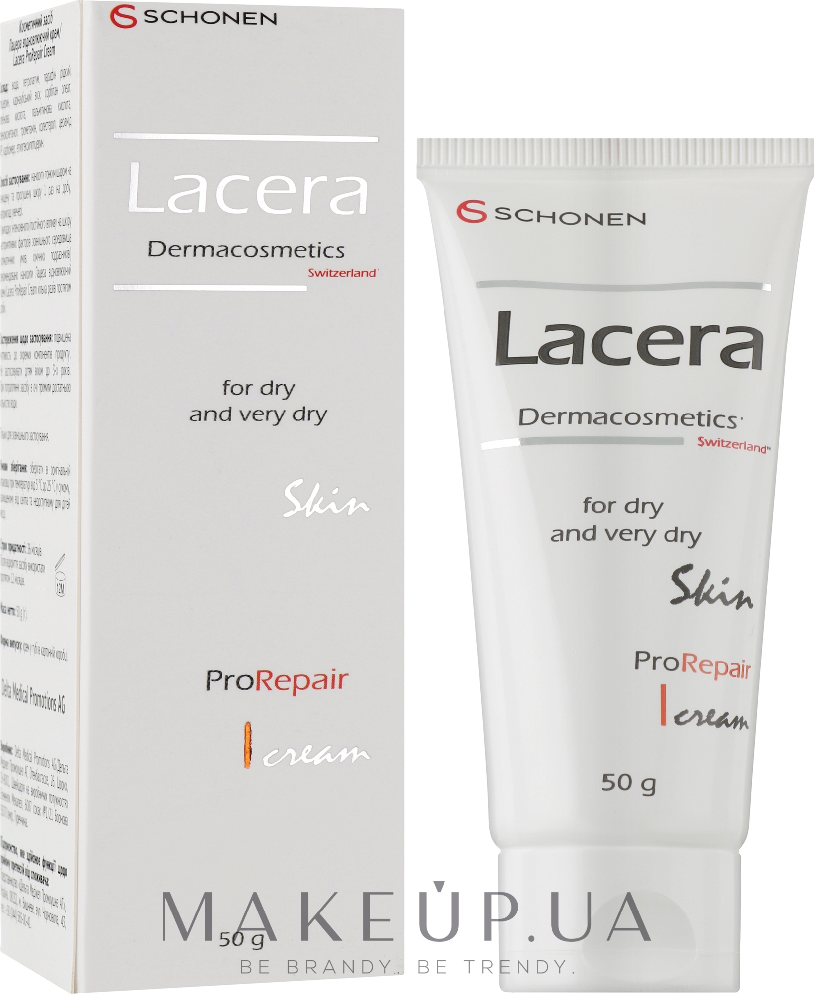 Відновлювальний крем для сухої та дуже сухої шкіри - Lacera ProRepair Cream — фото 50g