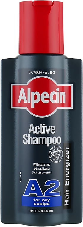Шампунь для жирной кожи головы - Alpecin A2 Active Shampoo  — фото N1