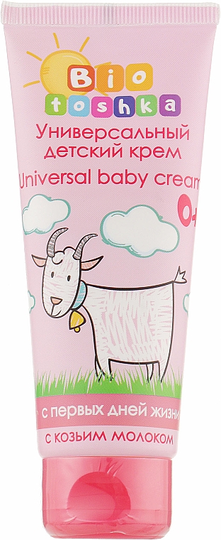 Універсальний дитячий крем з перших днів життя з козячим молоком - Bioton Cosmetics Biotoshka Universal Baby Cream