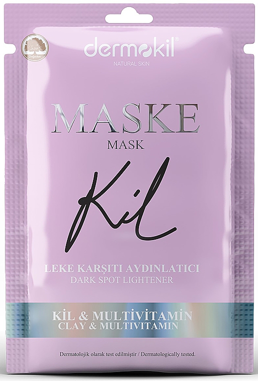 Осветляющая маска против угревой сыпи - Dermokil Dark Spot Lightener Mask (саше) — фото N1