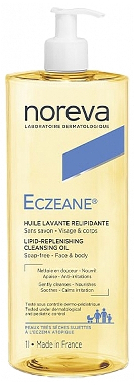 Очищувальна олія для дуже сухої шкіри - Noreva Laboratoires Eczeane Lip-Replenishing Cleansing Oil — фото N1