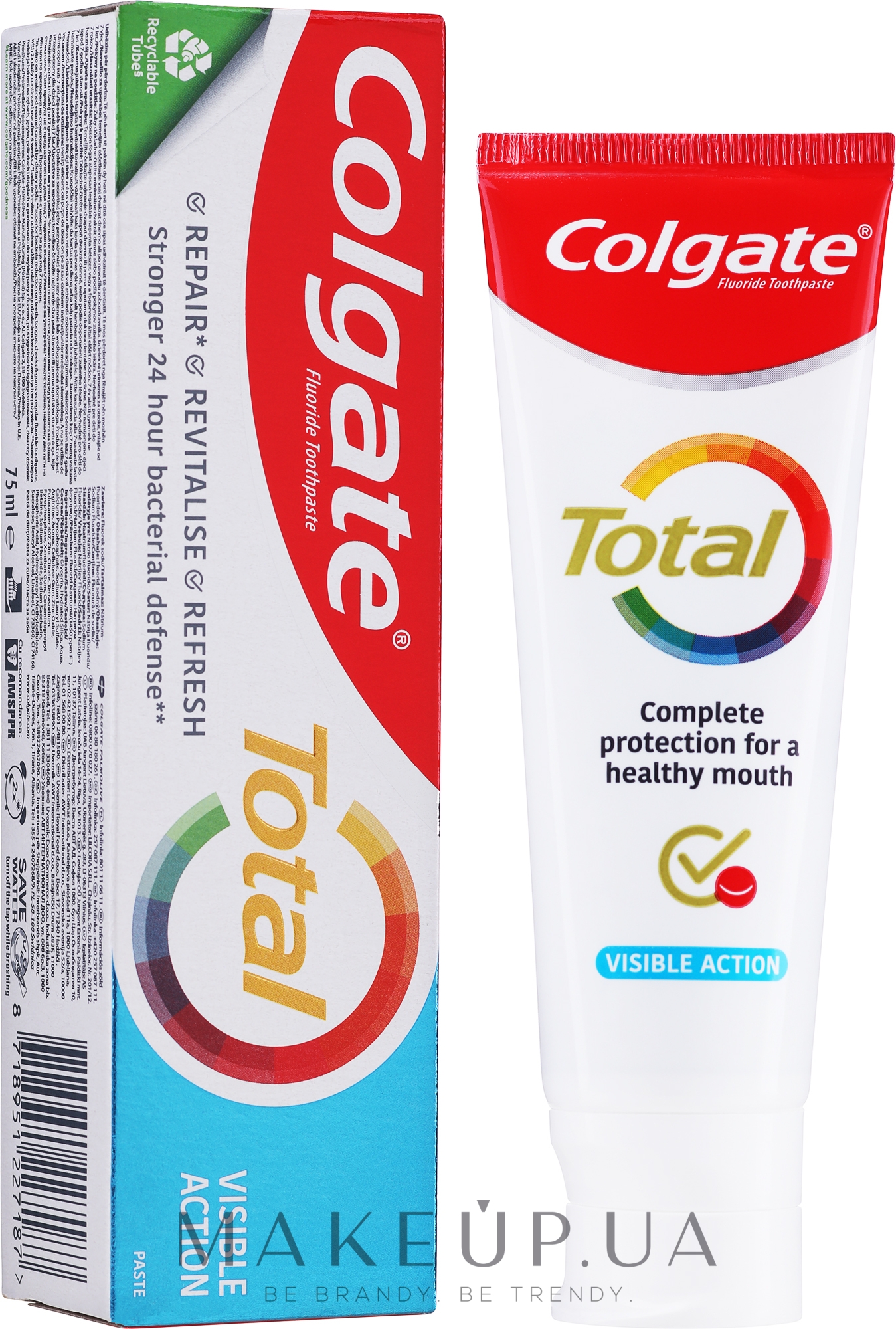 Зубна паста "Видимий ефект" - Colgate Total Visible Action Toothpaste — фото 75ml