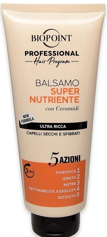 Бальзам для сухого й пошкодженого волосся - Biopoint Super Nourishing Balsamo — фото N1