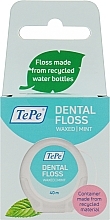 Парфумерія, косметика Зубна нитка вощена, що розширюється, 40 м - TePe Dental Floss Waxed Mint