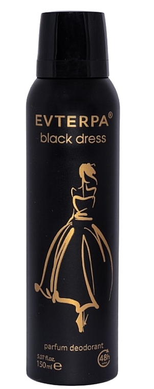 Дезодорант - Evterpa Black Dress Parfum Deodorant — фото N1