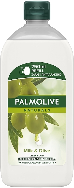 Рідке мило для рук "Молочко та оливка. Інтенсивне зволоження" - Palmolive Naturals (refill) — фото N6