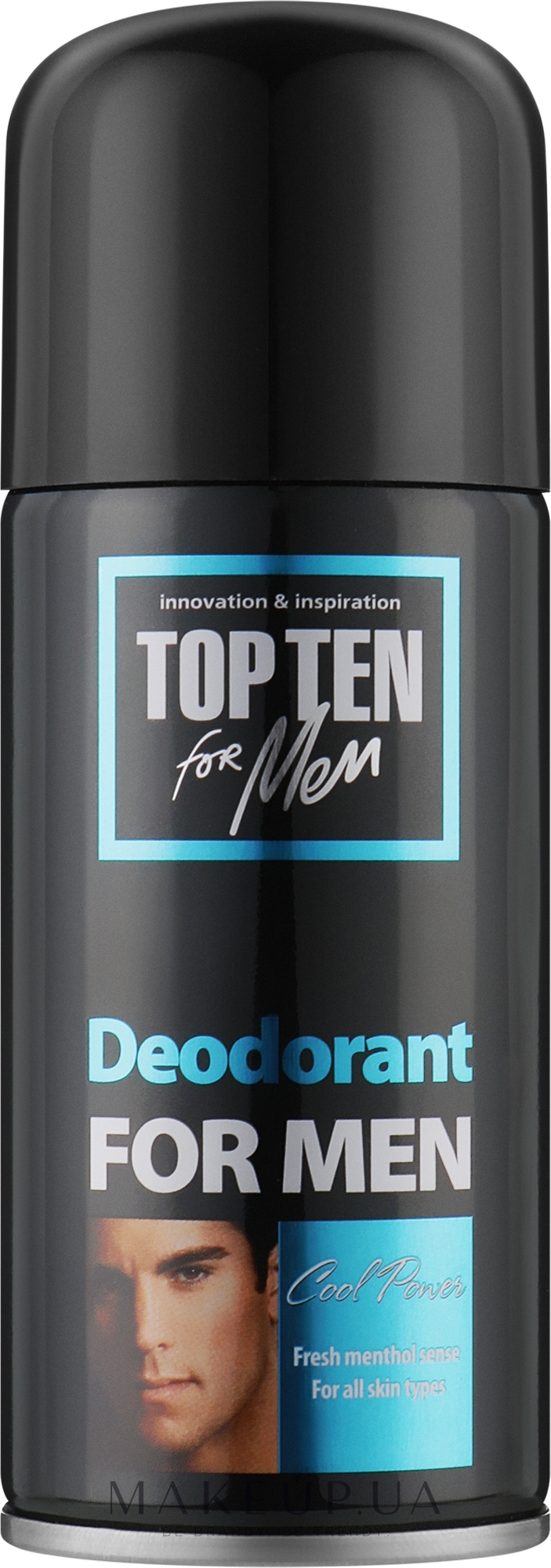 Чоловічий дезодорант-спрей "Cool Power" - Top Ten For Men Deodorant Body Spray — фото 150ml