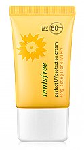 Духи, Парфюмерия, косметика Солнцезащитный крем для жирной кожи SPF50+ - Innisfree Perfect UV Protection Cream Long Lasting SPF50+