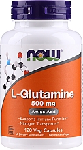 Пищевая добавка "Аминокислота L-Глютамин", 500 мг - Now Foods L-Glutamine — фото N1