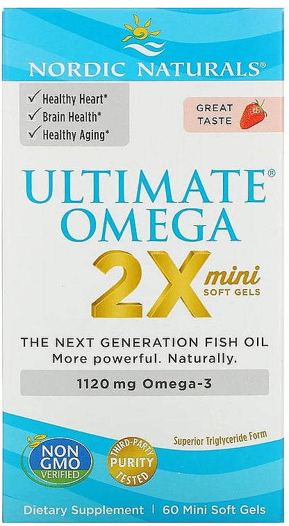 Пищевая добавка со вкусом клубники для подростков "Омега 2X" - Nordic Naturals Ultimate Omega 2X Teen — фото N2
