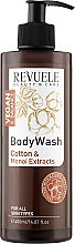 Гель для душу "Бавовняна олія й екстракт моної" - Revuele Vegan & Balance Cotton Oil & Monoi Extract Body Wash — фото N1