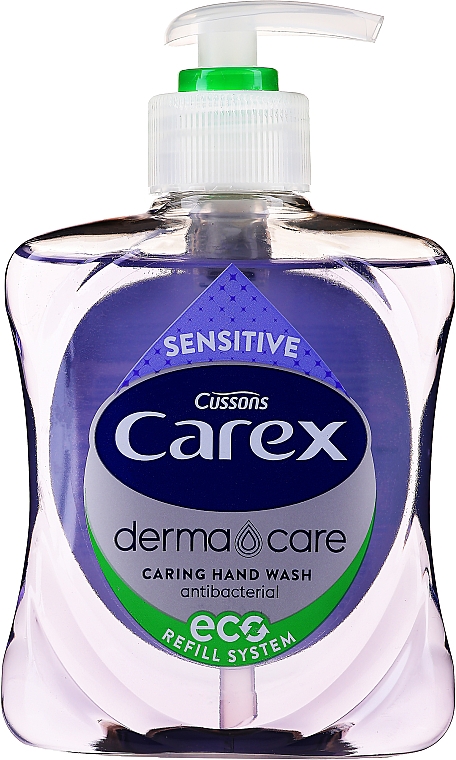 Жидкое антибактериальное мыло - Carex Sensitive Hand Wash — фото N3