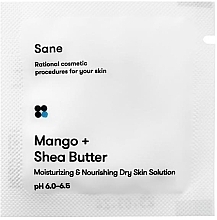 Парфумерія, косметика Крем для сухої шкіри обличчя, з олією манго та маслом ши - Sane Face Cream (пробник)