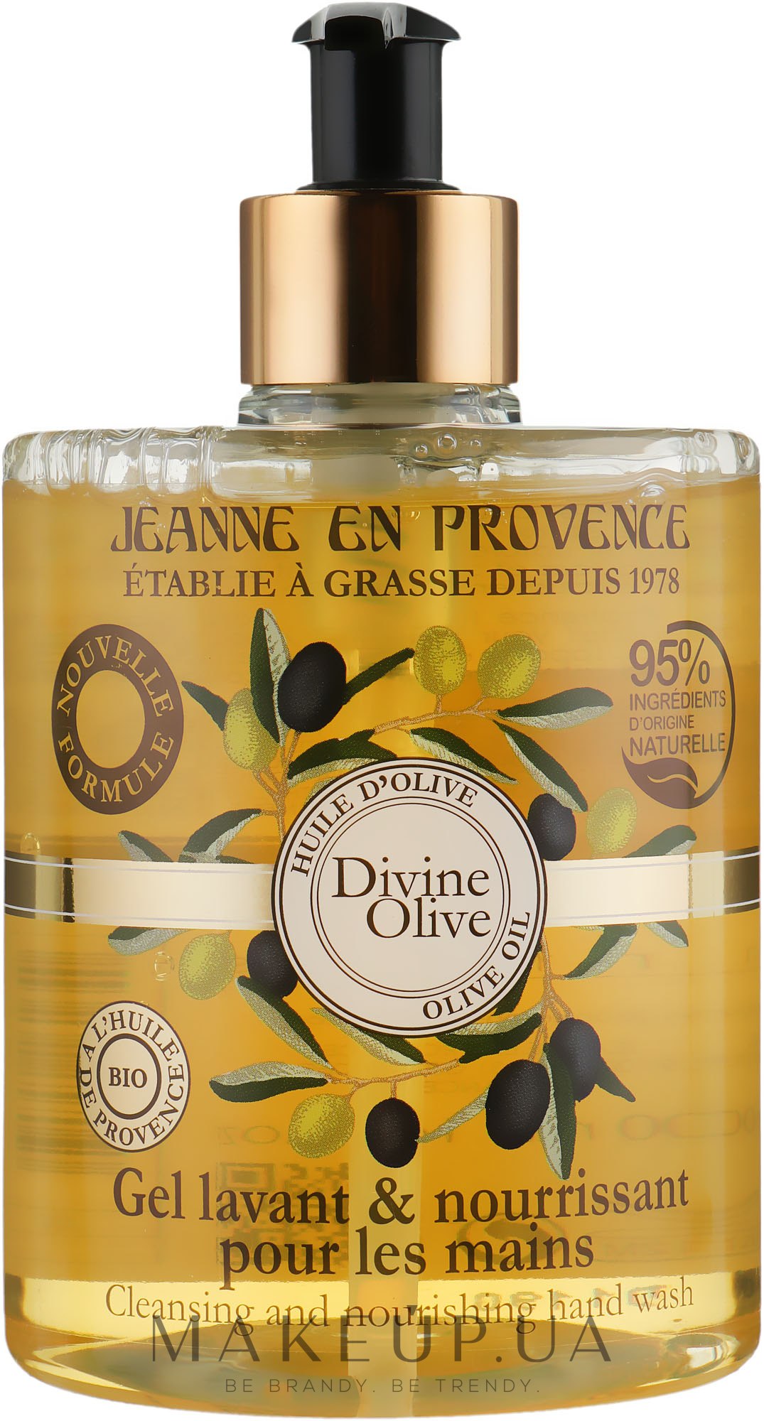 Гель для мытья рук - Jeanne en Provence Lavant Mains Divine Olive — фото 500ml