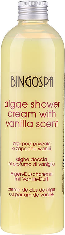 Гель для душа с ароматом ванили - BingoSpa Algae Shower With Vanilla Scent — фото N1