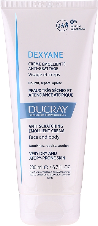 Крем для дуже сухої й атопічної шкіри - Ducray Dexyane Creme Emolliente Anti-Grattage — фото N1