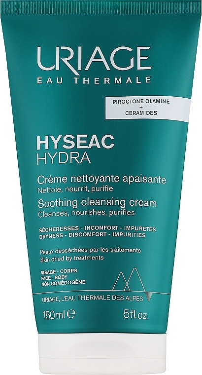 Заспокійливий очищувальний крем для обличчя й тіла - Uriage Hyseac Hydra Soothing Cleansing Cream — фото N1