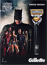 Парфумерія, косметика Набір - Gillette Fusion ProShield Justice League (бритва/1psc + змінна касета/4psc)