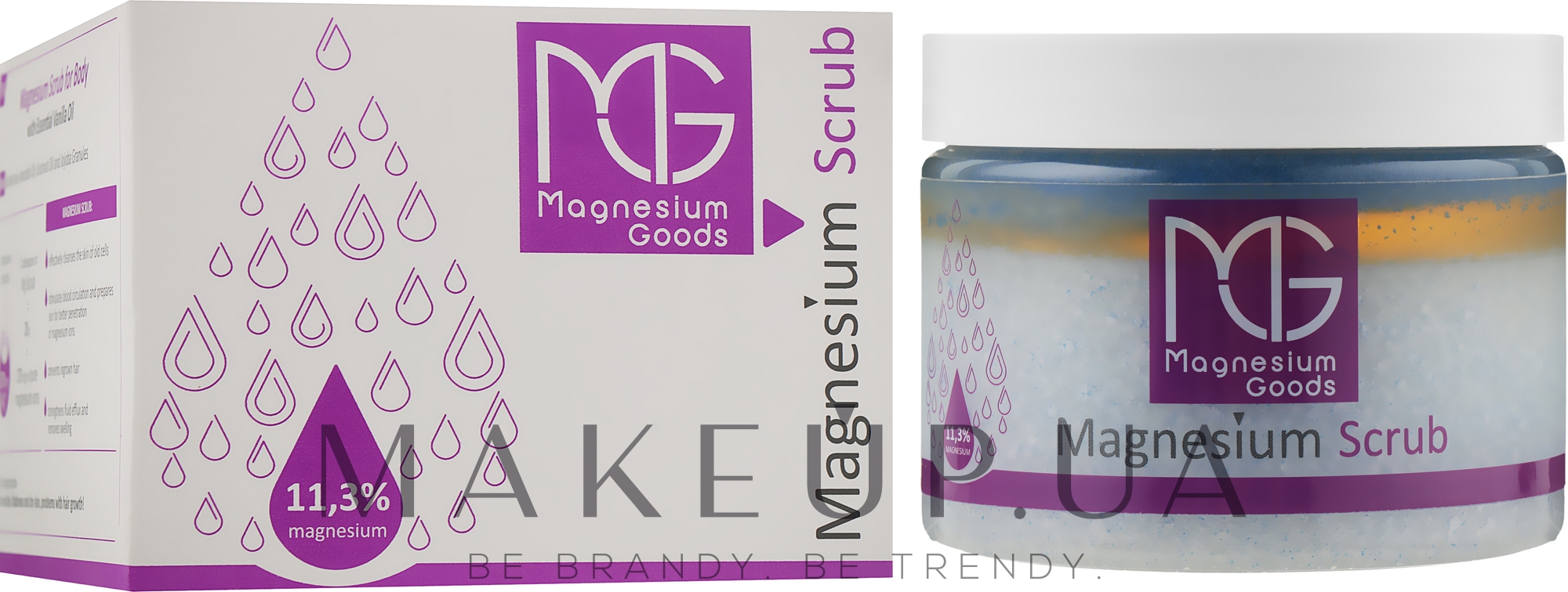 Магниевый скраб для очищения и увлажнения кожи тела - Magnesium Goods Scrub — фото 350ml