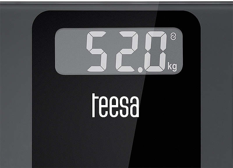 Ваги підлогові, скляні, чорні - Teesa Bathroom Scale Body Analyser TSA0813 — фото N3