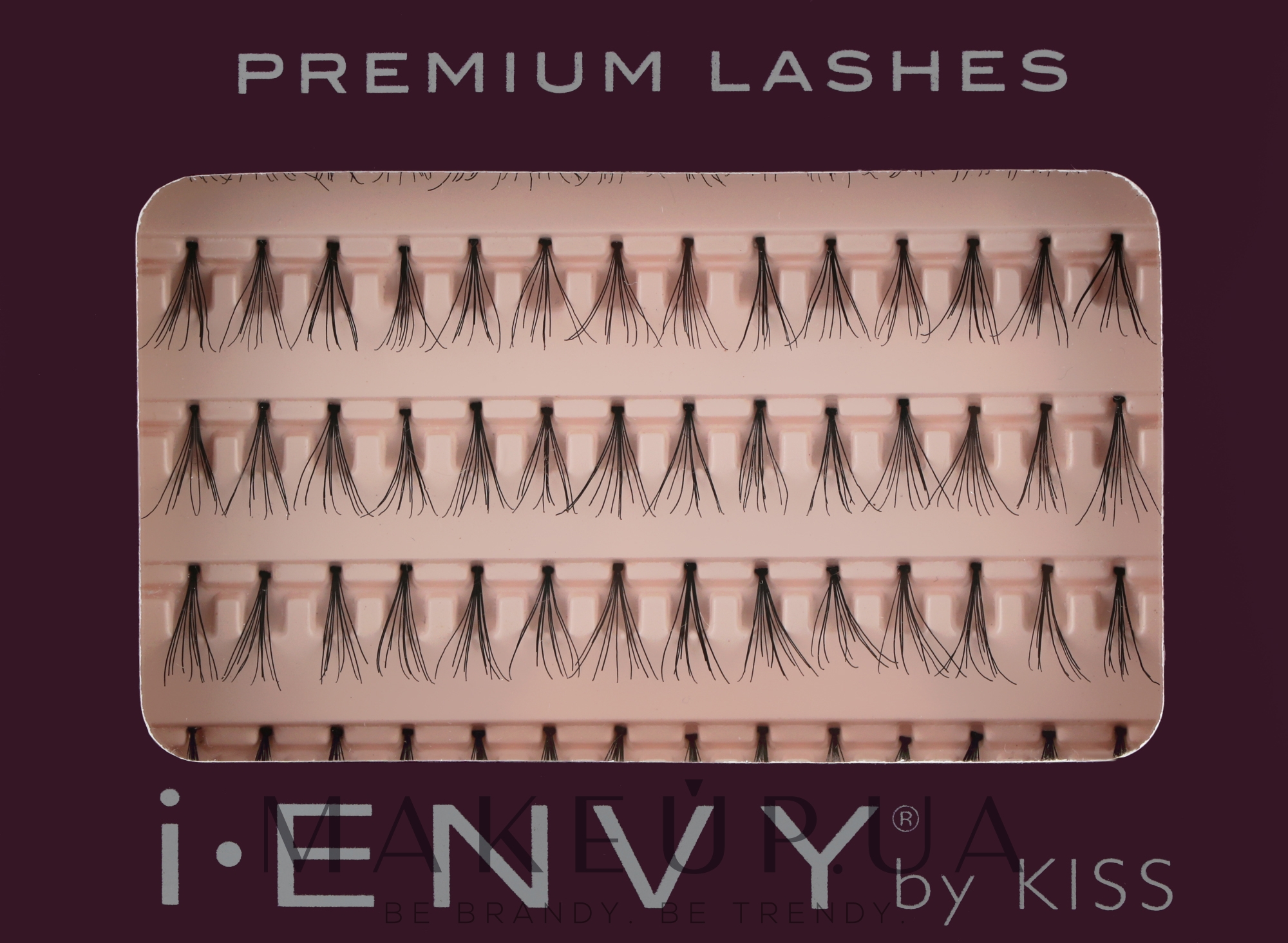 Набор накладных пучков без клея «Классика», средней длины - Kiss Premium Lashes — фото 70шт