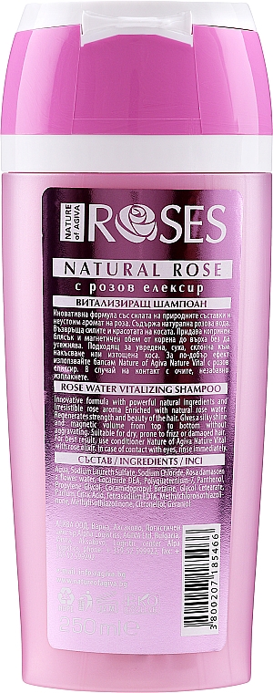 Шампунь для сильных и ярких волос - Nature of Agiva Roses Vitalizing Shampoo For Strong & Vibrant Hair — фото N3