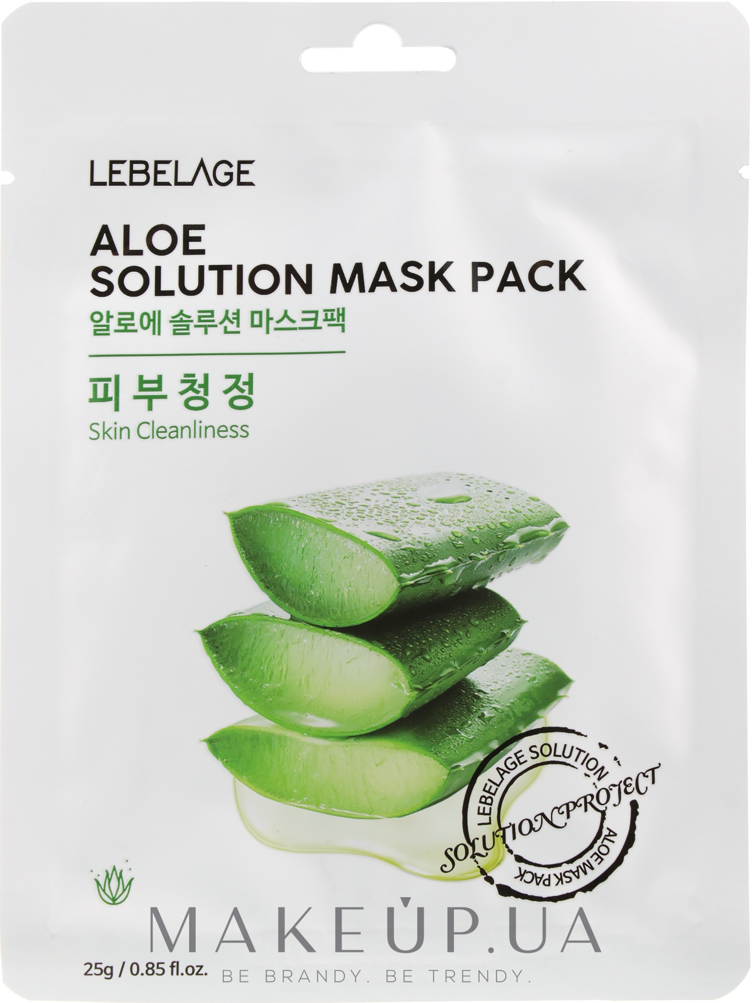 Маска для лица тканевая "Алоэ" - Lebelage Aloe Solution Mask — фото 25g