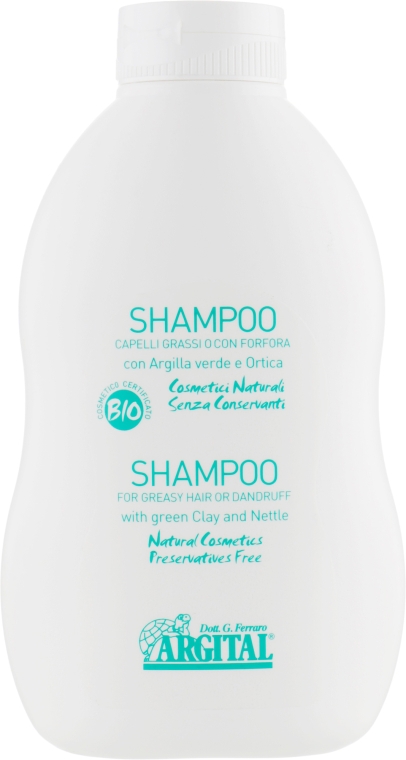Шампунь для жирных волос и против перхоти - Argital Shampoo For Greasy Hair And Anti-Dandruff — фото N3