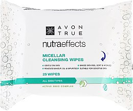 Духи, Парфюмерия, косметика Салфетки очищающие с мицеллярной водой - Avon Nutra Effects Micellar Cleansing Wipes