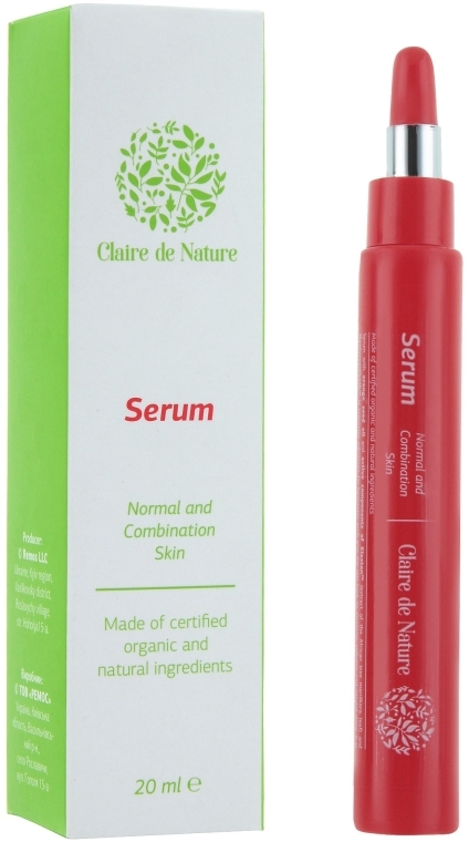 Сыворотка для нормальной и комбинированной кожи лица - Claire de Nature Serum For Normal and Combination Skin — фото N3