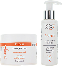 Духи, Парфюмерия, косметика УЦЕНКА Набор "Fitness" - Looky Look (scrub/400g + oil/100ml) *