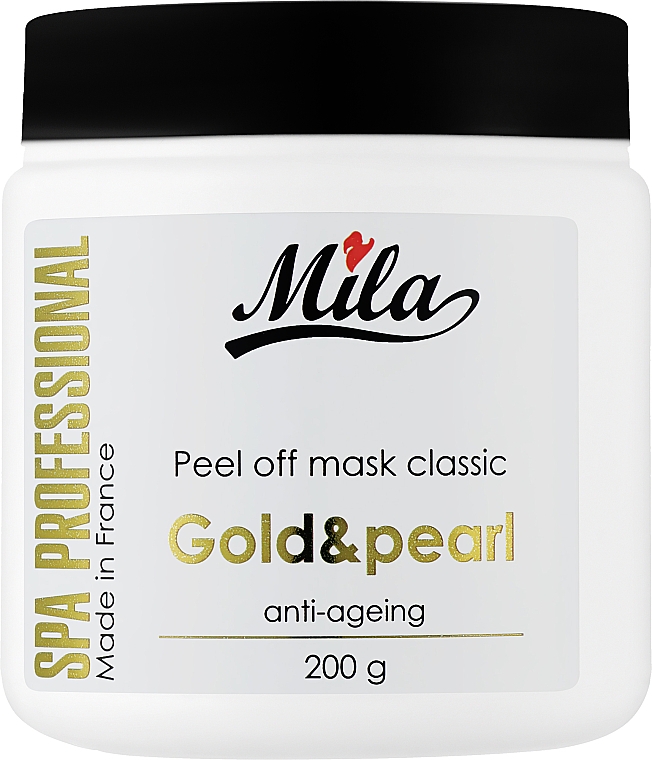 Маска альгинатная классическая порошковая "Золото и жемчуг" - Mila Mask Peel Off Gold & Pearl  — фото N3