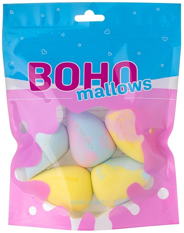 Набір спонжів для макіяжу, 5 продуктів - Boho Beauty Bohomallows — фото N1