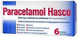 Парфумерія, косметика Таблетки "Парацетамол", 500 мг - Hasco-Lek Paracetamol Hasco