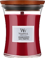 Ароматична свічка в склянці - WoodWick Hourglass Candle Crimson Berries — фото N1