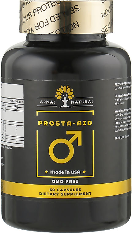Харчова добавка "Проста-ейд", 60 капсул - Apnas Natural Prosta-Aid — фото N1