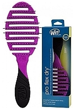 Щетка для быстрой сушки волос c мягкой ручкой, фиолетовая - Wet Brush Pro Flex Dry Purist Purple — фото N3