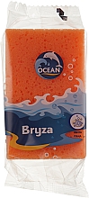 Губка массажная для купания "Bryza", оранжевая - Ocean — фото N1