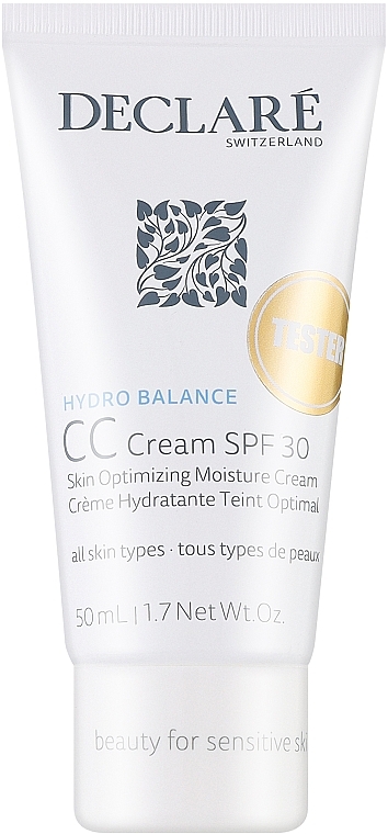 CC-крем для лица с SPF 30 - Declare Skin Optimizing Moisture Cream (тестер) — фото N1